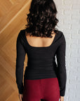 Never Imitated Long Sleeve Top in Black