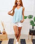 Never Second Best V-Neck Blouse in Mint