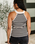 Perfect Conditions Striped Halter Tank