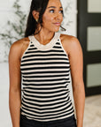 Perfect Conditions Striped Halter Tank