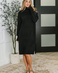 Personal Assistant Turtleneck Dress in Black