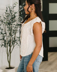 Picnic Petal Lace Detail Top