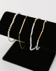 Poised & Polished Bracelet Set in White and Gold
