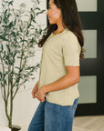 Pushing Through Button Down Top