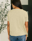 Pushing Through Button Down Top