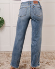 Quinn Mid Rise Cell Phone Pocket Dad Jeans