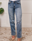 Quinn Mid Rise Cell Phone Pocket Dad Jeans