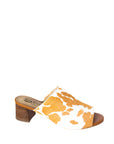 Richwood Peeptoe Tan and White Cowhide Slide