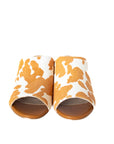 Richwood Peeptoe Tan and White Cowhide Slide