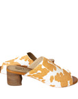 Richwood Peeptoe Tan and White Cowhide Slide