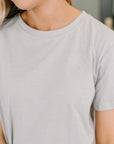 Rest Assured Basic Relaxed Tee in Heather Grey