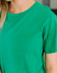 Rest Assured Basic Relaxed Tee in Kelly Green