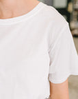 Rest Assured Basic Relaxed Tee in White