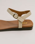 Riddle Ankle Strap Sandal in Beige