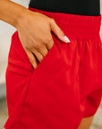 Rile Me Up High Waisted Shorts in Tomato