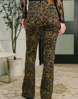 Roxy High Waist Bootcut Leopard Print