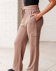 Run, Don't Walk Cargo Sweatpants in Smokey Brown