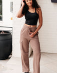 Run, Don't Walk Cargo Sweatpants in Smokey Brown