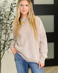 Safe and Secure Mineral Wash Pullover in Ash Mocha