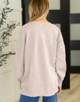 Safe and Secure Mineral Wash Pullover in Ash Mocha
