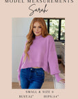 On a Roll Ribbed Knit V Neck Long Sleeve Top