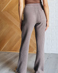 Set Process Mineral Wash Waffle Knit Pants in Brown