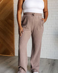 Set Process Mineral Wash Waffle Knit Pants in Brown