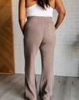 Set Process Mineral Wash Waffle Knit Pants in Brown