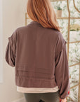 She's Got Game Cropped Jacket in Brown