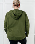 Simple Snug Snap Hooded Pullover