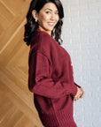 Simple Solution Knit Set in Wine