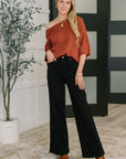 Slouchy Gal Off Shoulder Textured Top