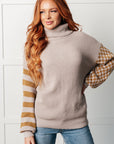 Super Seasonal Patchwork Waffle Knit Sweater