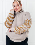 Super Seasonal Patchwork Waffle Knit Sweater