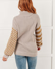 Super Seasonal Patchwork Waffle Knit Sweater