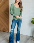 Terrific Texture Scoop Neck Top