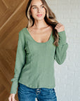 Terrific Texture Scoop Neck Top