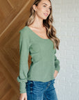 Terrific Texture Scoop Neck Top