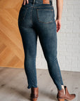 Tessa High Rise Control Top Step Hem Skinny Jeans