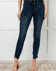 Tessa High Rise Control Top Step Hem Skinny Jeans