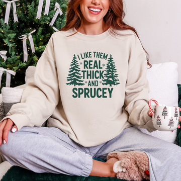 Thick and Sprucey Graphic Sweatshirt