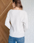 Told You So Ribbed Knit V Neck Sweater