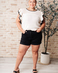 Too Sweet Flutter Sleeve Knit Top