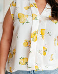 When Life Gives You Lemons Sleeveless Blouse