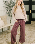 Words Of Wisdom Raglan Sleeve Sweater in Mocha