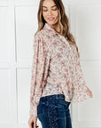 You and I Connect Floral Button Up Blouse