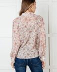 You and I Connect Floral Button Up Blouse