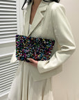 Sequin Clutch with Zipper