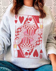 CHAMPAGNE QUEEN OF HEARTS Graphic Sweatshirt