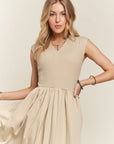 ADORA V-Neck Cap Sleeve Dress